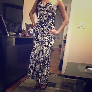 COPY - Black and White Special Occasion Dress.